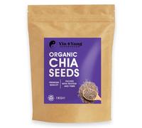Organic Chia Seeds 1kg, by Yin & Yang Superfoods, 100% Natural, Vegan, High in Protein & Fibre, Palm Oil Free