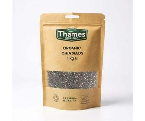 Organic Chia Seeds, 1kg - Nutritious Superfood | Vegan-Friendly | High in Protein & Fiber | Versatile Kitchen Essential | Thames Organic