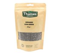 Organic Chia Seeds 250g - Certified Organic, Raw, Vegan & Non-GMO - Resealable Bag - No Additives or Preservatives - Great for Smoothies, Oats & Baking | Thames Organic