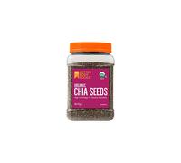 BetterBody Foods Organic Chia Seeds - Source of Omega-3, 5g Protein, 10g Fibre - Vegan, Keto, Gluten Free and Non-GMO Flavour Neutral Favourite - 907g