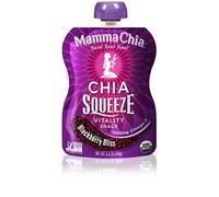 Organic Chia Squeeze Vitality Snack, Blackberry Bliss, 8 Pouches - Mamma Chia