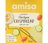 Organic Chickpea Crispbread 100g by Amisa .Price is for a Pack of 4