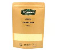 Organic Chickpea Gram Flour 500g - Vegan, Non-GMO & High Protein - Resealable Bag for Pancakes, Breads & Cooking by Thames Organic