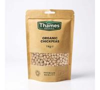Organic Chickpeas - High Fiber, High Protein Snack - Raw, Vegan, Non-GMO - No Additives, No Preservatives - Perfect for Salads, Soups, Curries - Thames Organic 1kg