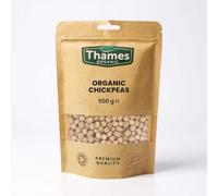 Organic Chickpeas - High Fiber, High Protein Snack - Raw, Vegan, Non-GMO - No Additives, No Preservatives - Perfect for Salads, Soups, Curries - Thames Organic 500g