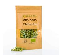 Organic Chlorella HPMC Capsules Algae Omega 3 & 6 Heavy Metal Detox Cracked Cell Wall Vegan Kosher Halal (90 Capsules)