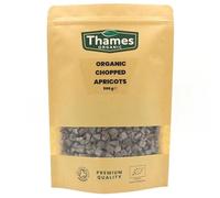 Organic Chopped Apricots-Certified Organic, Non-GMO, Vegan, No Additives, No Preservatives, Resealable Bag by Thames Organic 500g