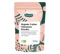 Organic Cinnamon Powder 225g by Island Source - 100% Organic Ceylon Cinnamon Powder - Natural Ground Cinnamon, Vegan Cinnamomum for Juices, Cereals, Smoothies, Cooking and Baking