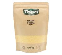 Organic Coarse Cornmeal (Polenta) 500g - Certified Organic, Vegan & Non-GMO - Resealable Bag - No Additives or Preservatives - Stone-Milled for Cornbread & Authentic Cooking | Thames Organic