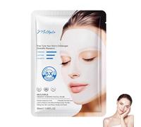 Organic Collagen Face Mask, Collagen Maske, Collagen Real Deep Mask, Hydration Moisturizing Rejuvenating, Pore Refining, Elasticity Improvement, Firming Sagging Skin, Korean Skincare (1PC)