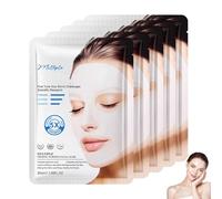 Organic Collagen Face Mask, Collagen Maske, Collagen Real Deep Mask, Hydration Moisturizing Rejuvenating, Pore Refining, Elasticity Improvement, Firming Sagging Skin, Korean Skincare (5PC)