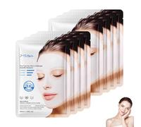 Organic Collagen Face Mask, Collagen Maske, Collagen Real Deep Mask, Hydration Moisturizing Rejuvenating, Pore Refining, Elasticity Improvement, Firming Sagging Skin, Korean Skincare (8PC)