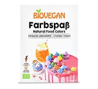 Organic Colour Fun, Colorful Colourful Food, Powder for Cheerful Cake Tarts and Muffin Decoration, Vegan and Gluten Free, 6 Colors)