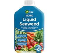Vitax Liquid Seaweed Concentrate 1L - Organic Plant Food and Soil Conditioner - Boosts Growth for Flowers Fruit and Vegetables - Natural Disease Resistance and Stress Recovery Fertiliser