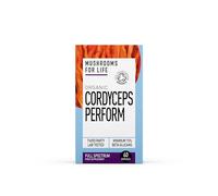 Organic Cordyceps Performance | 60 Caps or 60g Powder | High Strength Extract | 30% + Beta Glucans | 100% Fruiting Bodies | No Additives | UK Made (60 Caps)