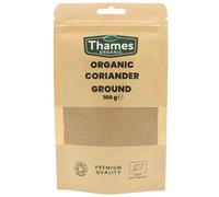 Organic Coriander Ground-Certified Organic, Non-GMO, Vegan, No Additives, No Preservatives, Resealable Bag by Thames Organic 100g