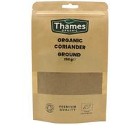 Organic Coriander Ground-Certified Organic, Non-GMO, Vegan, No Additives, No Preservatives, Resealable Bag by Thames Organic 250g