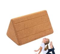 Organic Cork Wedge - Angled Fitness Spacer Firm Compression Accessories Green Training Aid Conditioning Equipment | Renewable Material Improves Flexibility, Strength