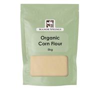 Organic Corn Flour 5kg deal for Baking and Cooking Cornbread, Premium Quality, Certified Organic