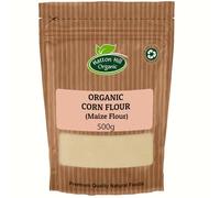 Organic Corn Flour (Maize) 500g by Hatton Hill Organic | Ideal for Baking, Thickening Sauces, and Cooking