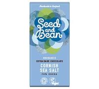 Organic Cornish Sea Salt Dark 70% Bar 85g - Pack of 8