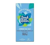 Organic Cornish Sea Salt Dark 70% Bar 85g - Pack of 8