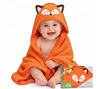 Organic Cotton Baby Hooded Towel Ultra-Soft 81x81cm Newborn Gift
