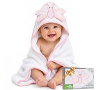Organic Cotton Baby Hooded Towel Ultra-Soft 84x84cm Newborn Gift