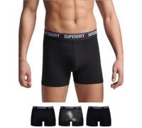 Organic cotton boxer shorts Superdry (x3) Noir S