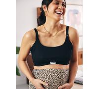 Organic Cotton* Bra for Maternity & Nursing, Homewear black