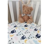 Organic Cotton Fitted Sheets for Snuzpod Cribs, Animal Safari Print, Multiple Sizes (Snuzpod2, 1)