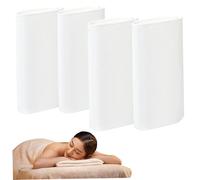 Organic Cotton Flannel for Castor Oil, 4PCS 16x7in Reusable Castor Oil Pack Wrap, Highly Absorbent Soft Organic Cotton Flannel for Abdomen, Liver, Joints, Ornaments de Jardin