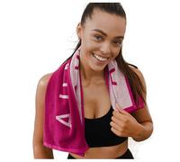 Organic Cotton Gym Towel - Soft & Absorbent (31.5 X 15.75 inch) - Silver Infused - Yoga & Workout Towel for Women (Fuchsia)