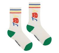 Organic Cotton Heart Socks Ecru 23/25