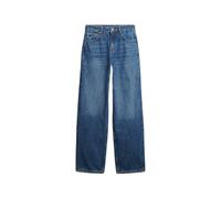 Organic cotton high-waisted jeans for women Superdry Bleu 26x32