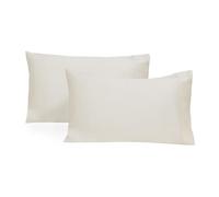 Organic Cotton King Pillow Cases Set of 2 - GOTS Certified, Off-White, 400 Thread Count, 21"x40", Unbleached, Dye-Free, All-Natural Cooling King Size Pillowcases (Off-White - 2 Pack King Size)