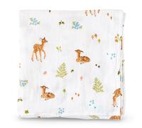 Organic Cotton Muslin Luxury Swaddle Blanket, X-Large, 120x120cm (Fawn)