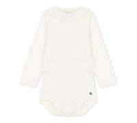 Organic Cotton Peter Pan Collar Baby Bodysuit White 6 months