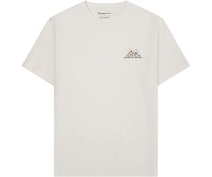Organic Cotton Printed T-Shirt KnowledgeCotton Apparel Blanc XL