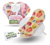 Organic Cotton Reusable Panty Liners for Women & Teens (Medium 7-Pack) - 100% Breathable & High-Temp Washable Cloth Panty Liners for Vaginal Discharge only - Gentle on Skin, Stay Fresh & Dry Daily