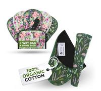 Organic Cotton Reusable Panty Liners for Women & Teens (Thong 7-Pack) - 100% Breathable & High-Temp Washable Cloth Panty Liners for Vaginal Discharge only - Gentle on Skin, Stay Fresh & Dry Daily