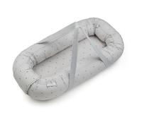Organic Cotton Soft Dotted Moses Basket Grey one size