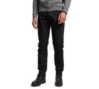 Organic cotton straight slim jeans Superdry Black 32x34