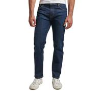 Organic cotton straight slim jeans Superdry Bleu 29x32