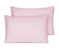 Organic Cotton Toddler Pillowcase 2 Pack, 14 x 20 Travel Pillow Case Cover for Babies, Kids, Boys and Girls, Soft and Breathable Small Pillow Cases with Envelope Closure, Pink