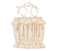 Organic Cotton Tulip Strapless Top Beige 2 years