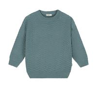 Organic Cotton Wavy Sweater Grey blue 5/6 years
