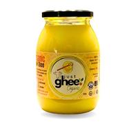 ORGANIC Cow Ghee | Original Flavour | Certified Organic | Grass Fed | High Smoke Point | Nutrient-Rich | 100% Vegetarian I Artisan Ghee | Ayurvedic Benefits | Grass-Fed Cows (Glass jar 900g)