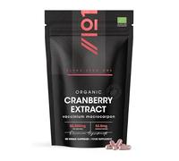 Organic Cranberry Extract 52,500mg - Standardisedd 52.5mg Anthocyanins - 90 Vegan Capsules - Cranberry Extract Supplement - Resealable and Recyclable Pouch by Alpha01