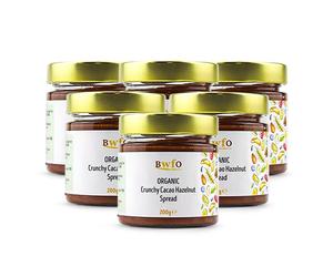 Organic Crunchy Cacao Hazelnut Butter 6x200g (BWFO)